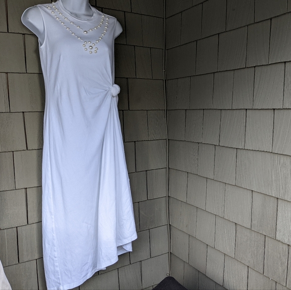 Rosie Assoulin Knotted Tee Dress - Picture 3 of 7